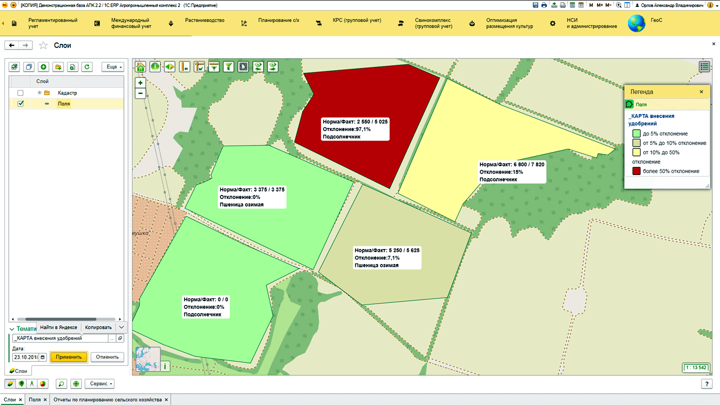 Карта реестра земельных участков ленинградской области