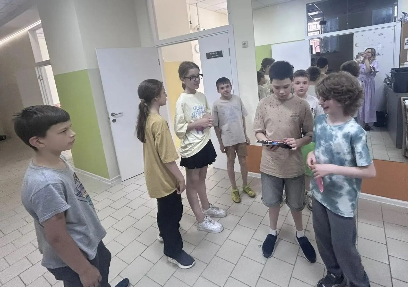 Утренний сбор детей