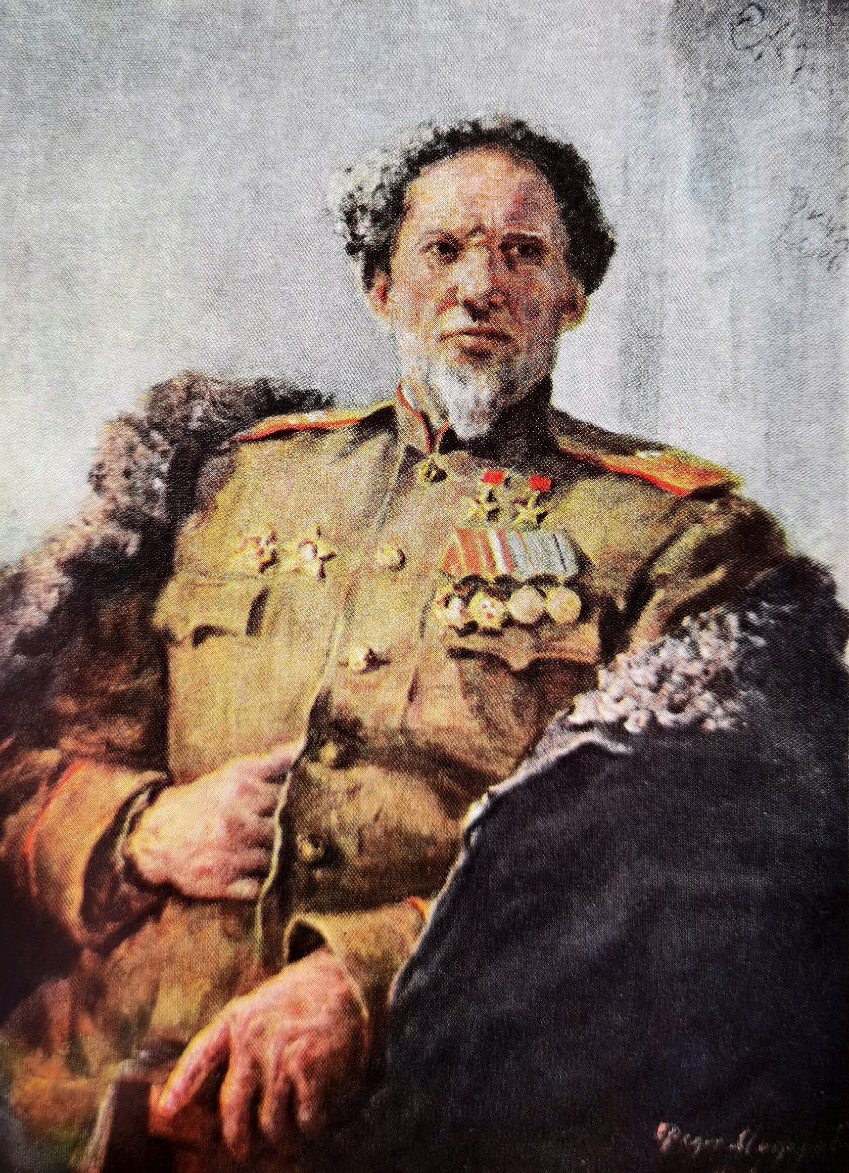 Портрет дважды Героя Советского Союза С.А. Ковпака, 1945 г.