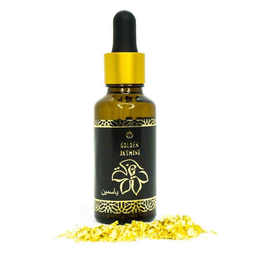 Golden JASMINE aroma oil with & nbsp; cosmetic gold