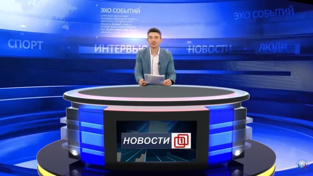 Юрий Голубев в телевизионной студии