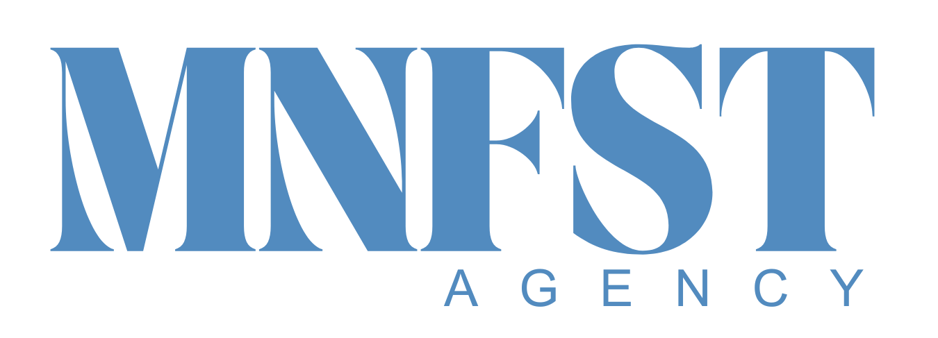 Логотип SMM агентства MNFST Agency в Белграде
