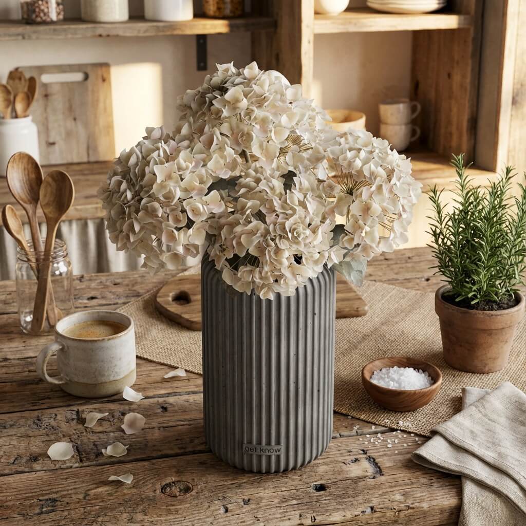 ваза из бетона 