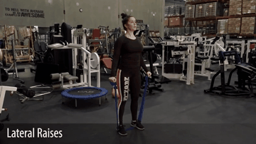 Подъем рук в стороны с резинкой