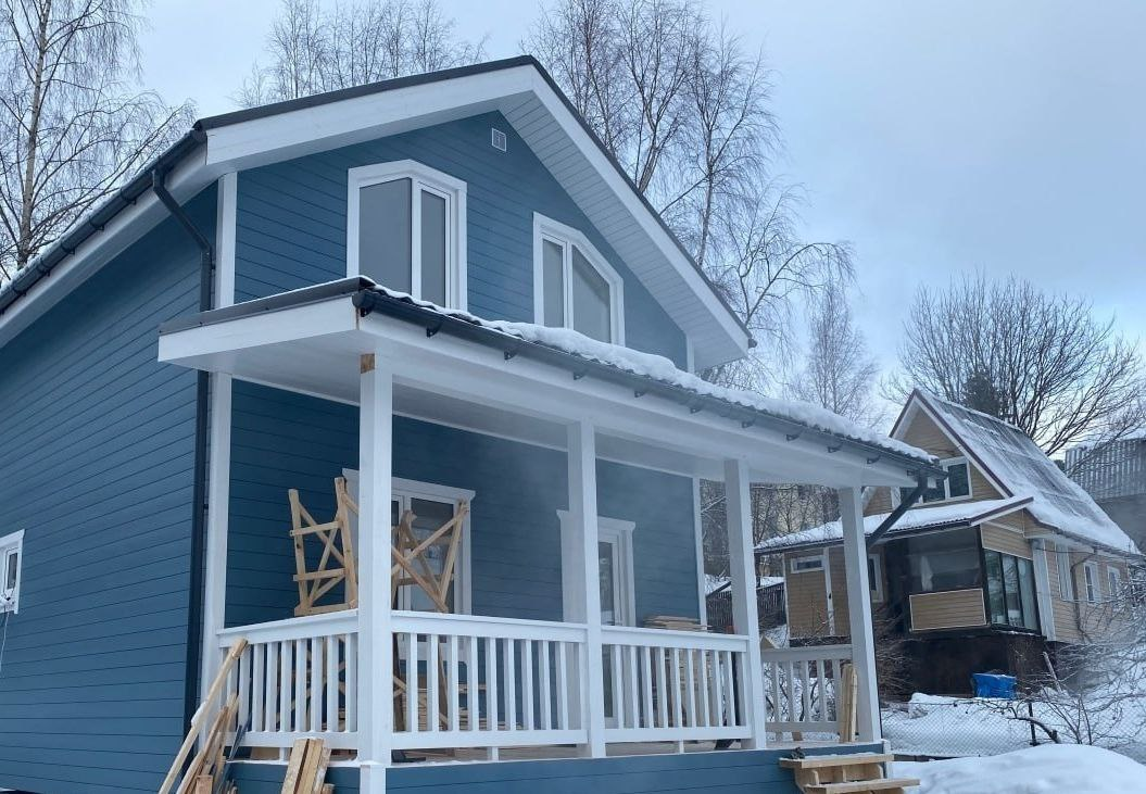 строительство каркасного дома в селе Жихарево Ленинградской области