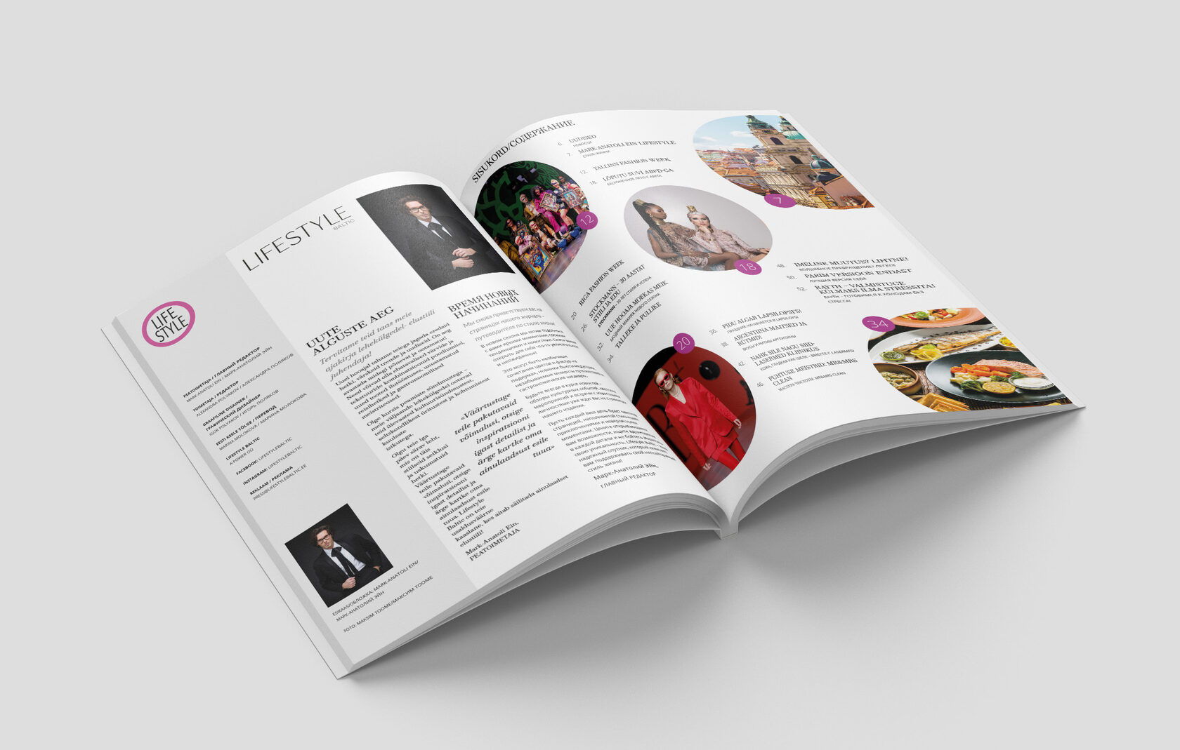 Lifestyle Baltic magazine contents
