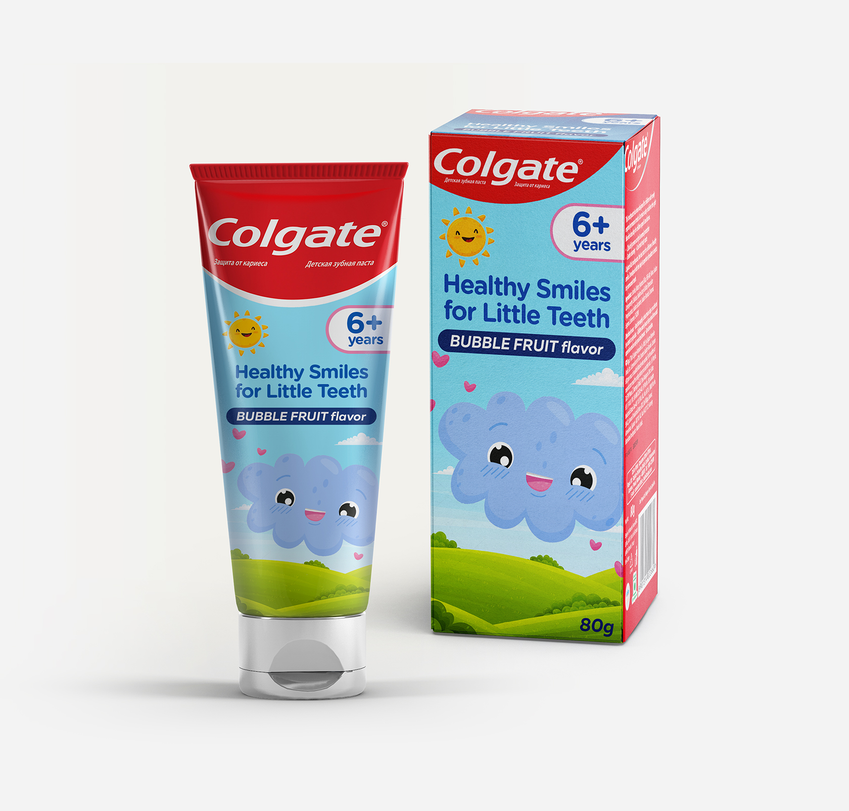 Концепт упаковки детской зубной пасты