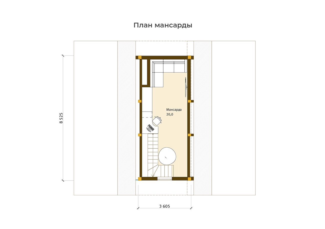 Металлический дом в Лабинске планировка
