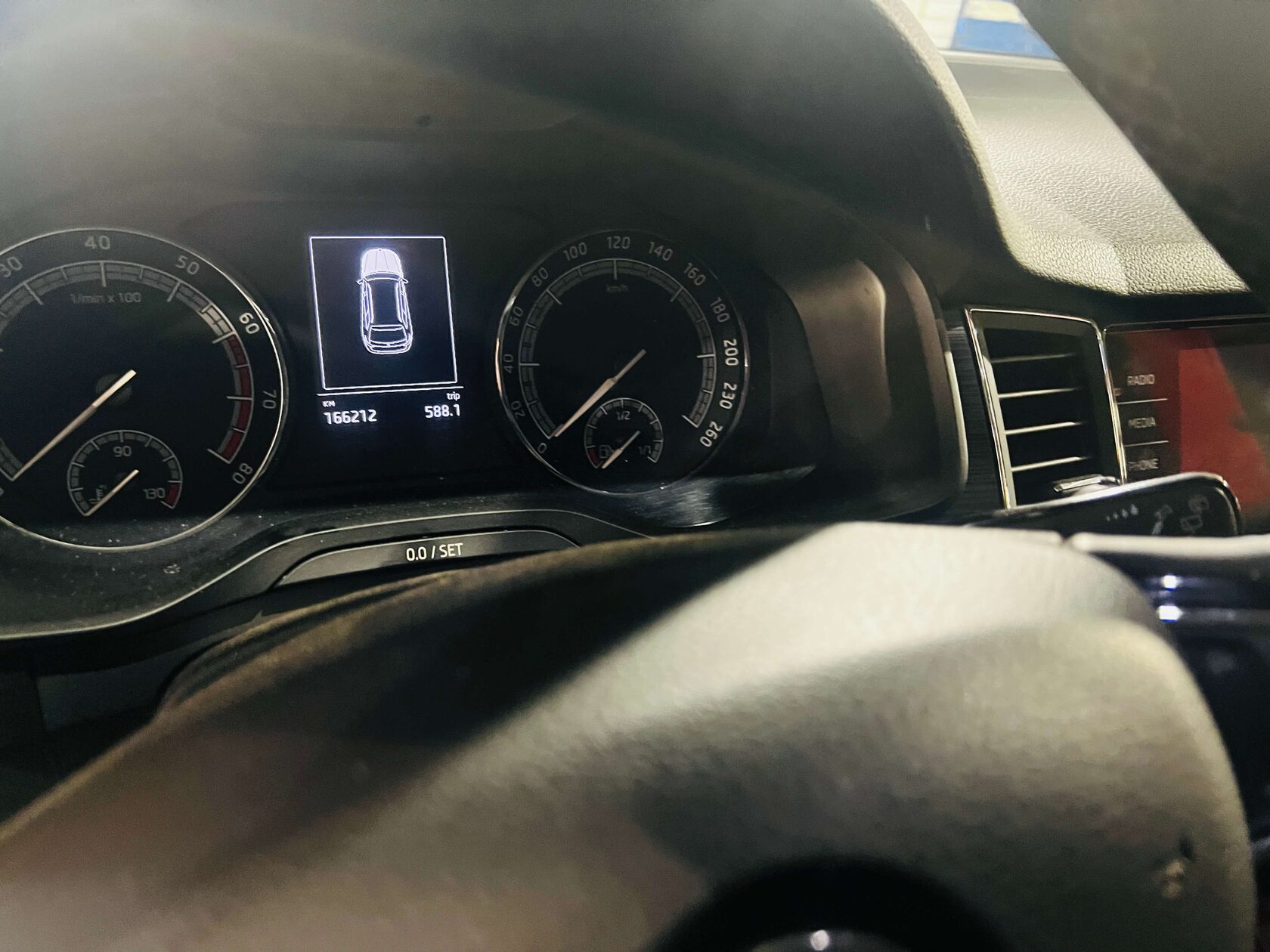 Skoda Kodiaq после замены антифриза