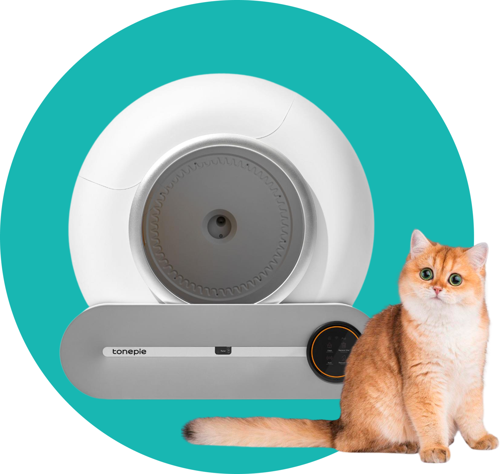 Автоматический лоток туалет для кошек Tonepie