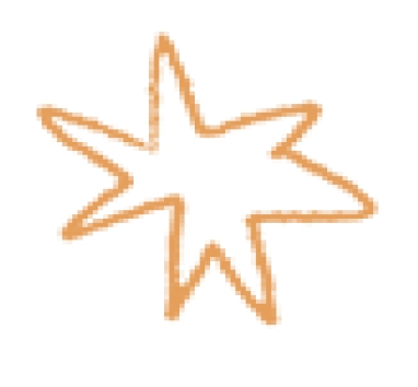 звезда оранжевая