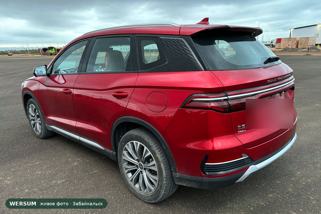 BYD Song Pro, сзади: надписи 比亚迪 и DM-i
