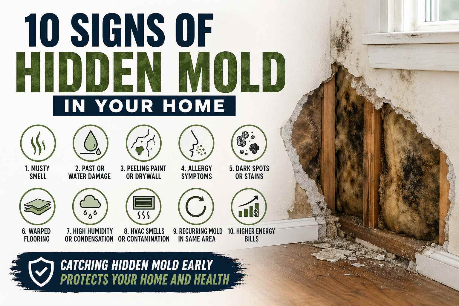 Signs of Hidden Mold: 10 Warning Signs in Your Home