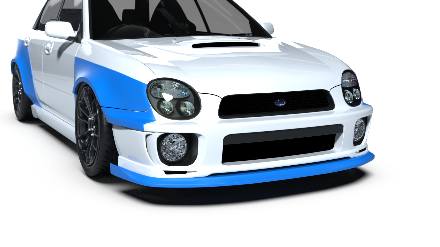 Front Lip Spoiler SUBARU IMPREZA WAGON WRX / STI 00-03