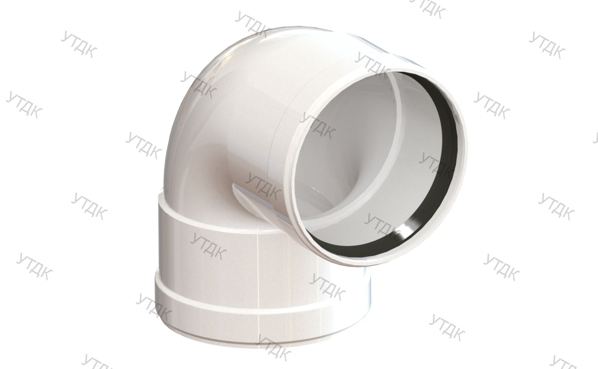 Отвод трубы 90 градусов | Колено дымохода 90° (O80)