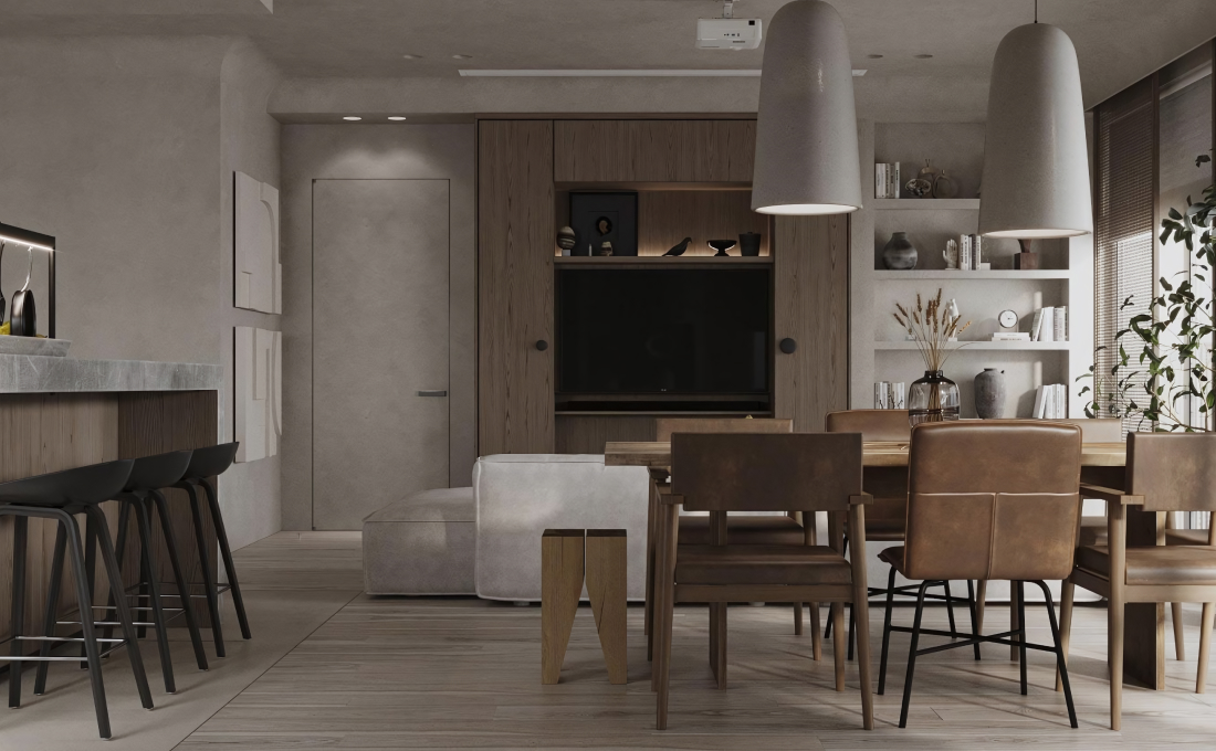 Дизайн интерьера в стиле Джапанди