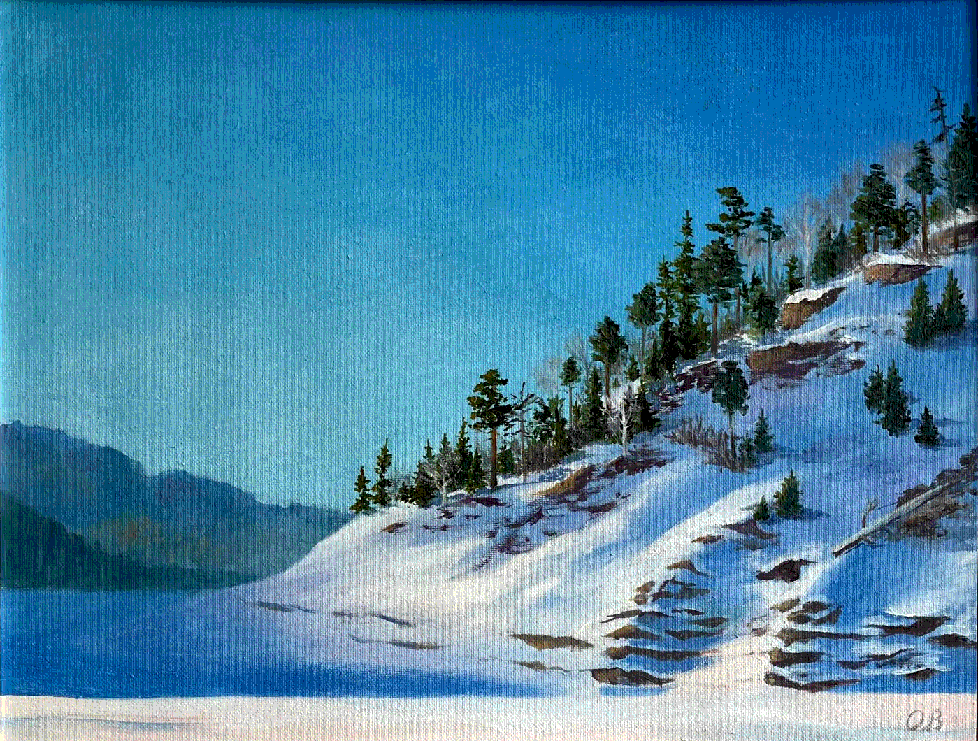 картина на заказ Бирюсинский залив Ольги Васильковой