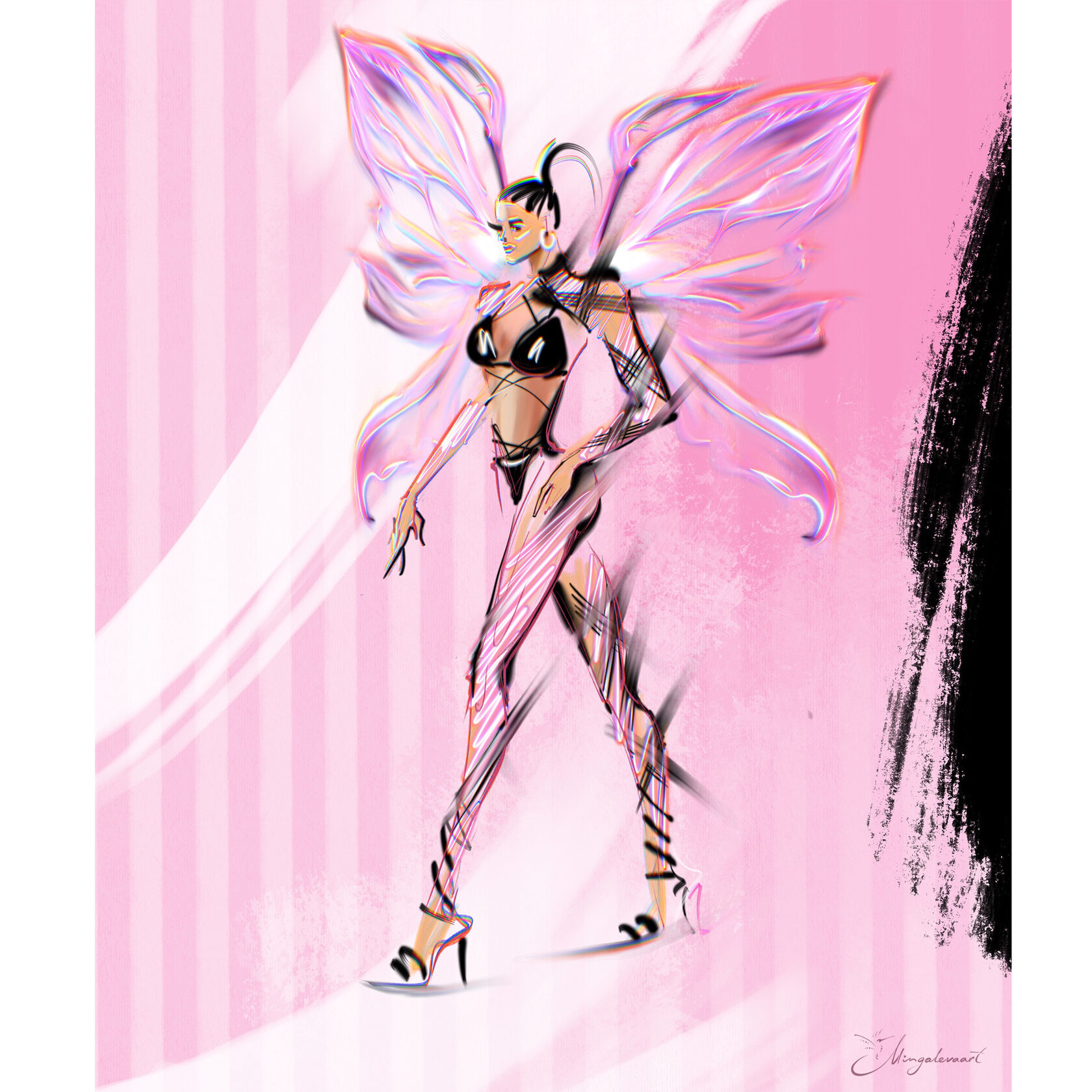  Фэшн-иллюстрация, Fashion-illustrator, mingalevaart, Анна Мингалёва