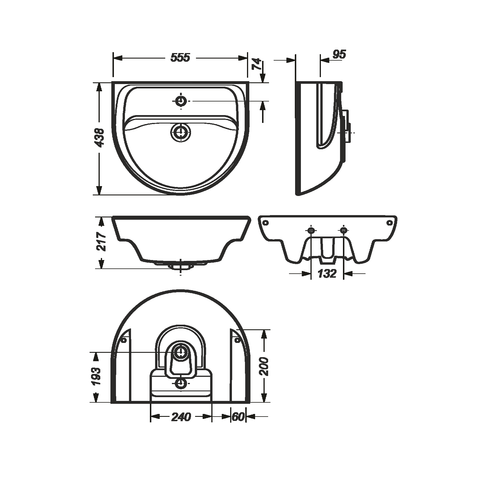 Умывальник Лагуна 65