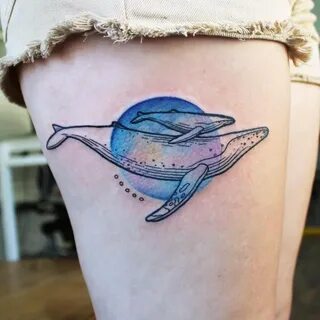 Татуировка кит у мужчин