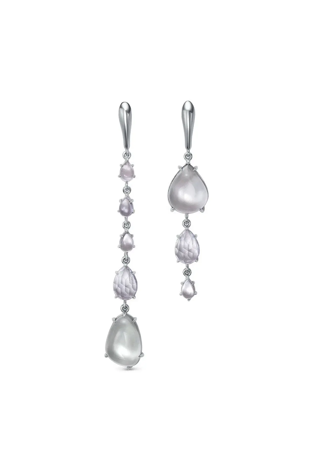 Серьги с белыми камнями