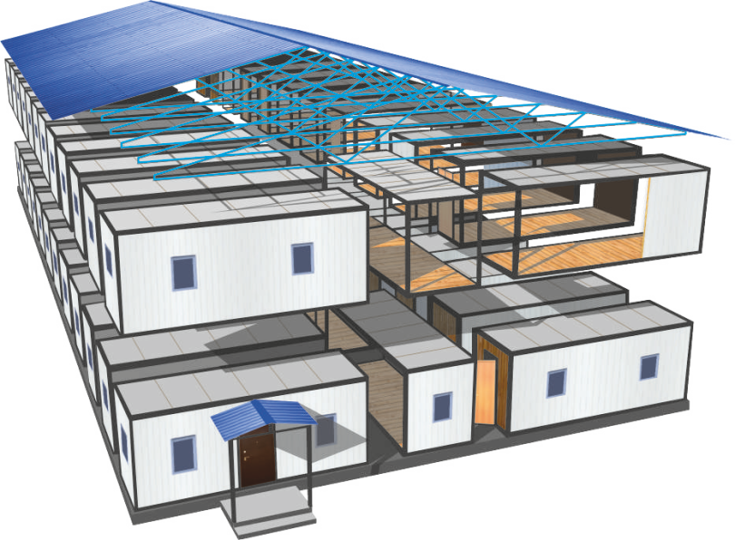 Модульные здания из блок контейнеров проекты