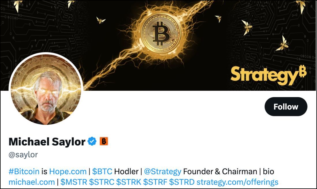 Michael Saylor (@saylor)