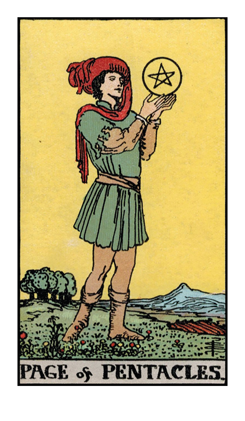 Паж пентаклей карта дня. Паж пентаклей чувства. Карты таро уэйта паж пентаклей. Паж пентаклей таро райдера уэйта. Паж пентаклей таро уэйта.