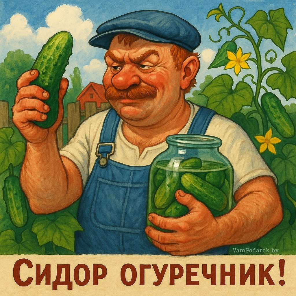 27 мая – Сидор Огуречник - открытка