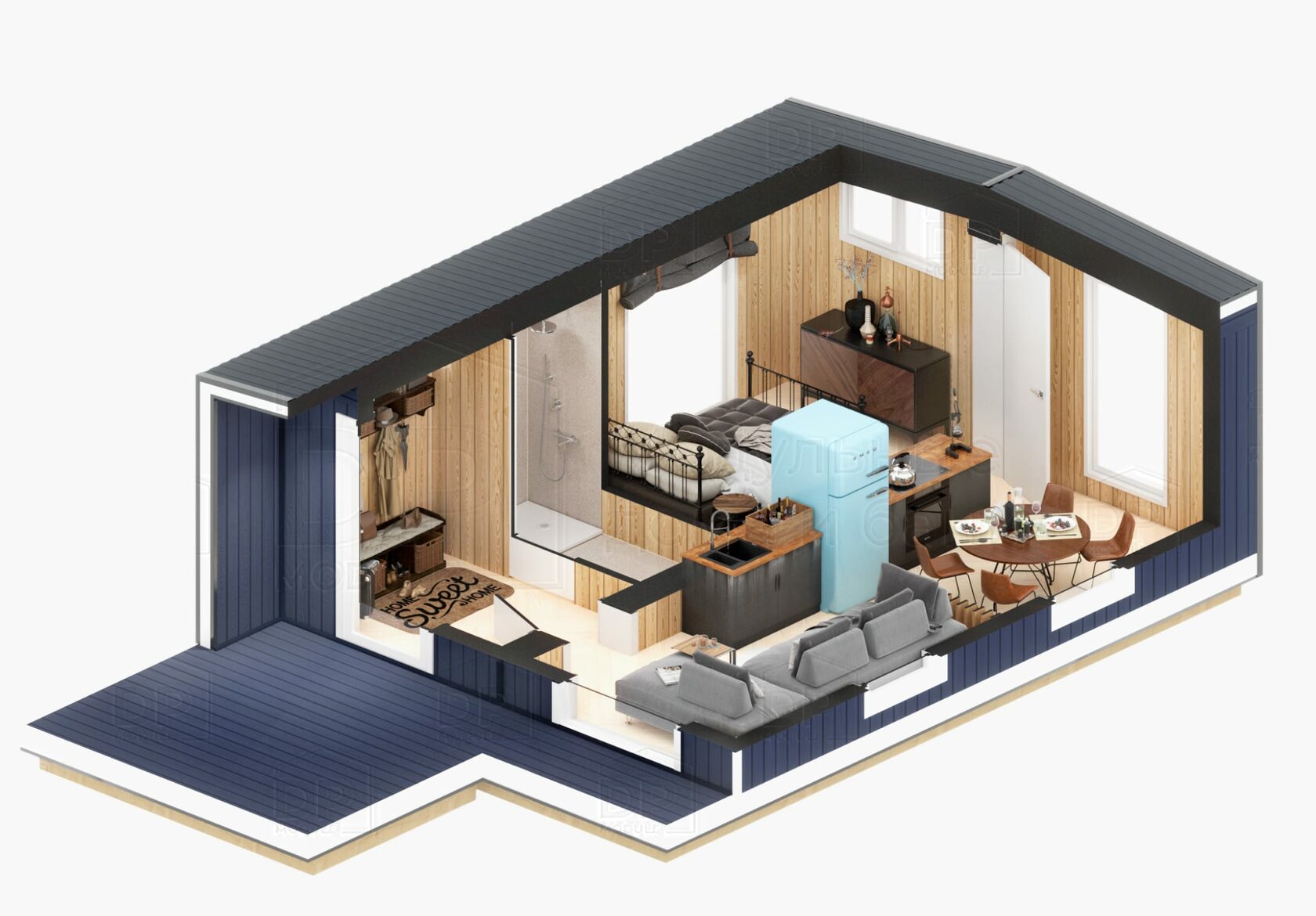 Модульный дом в Бжид купить Модульный дом в Бжид купить