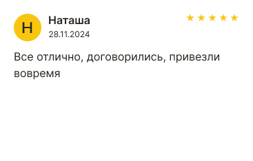 Больше отзывов в нашем профиле на Авито