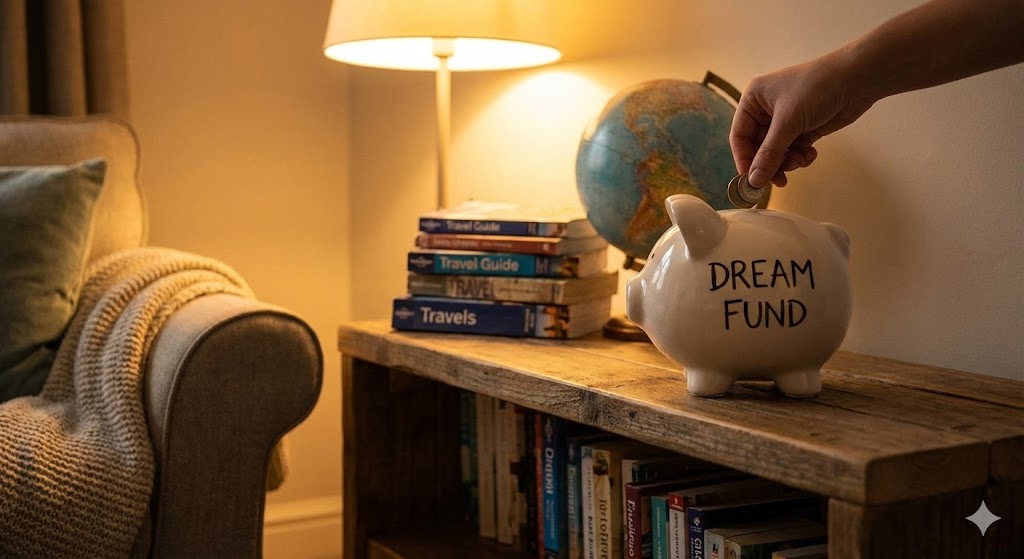 Копилка для накоплений на мечту как символ начала действий