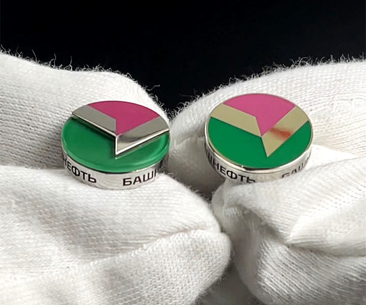 запонки под заказ с логотипом БАШНЕФТЬ