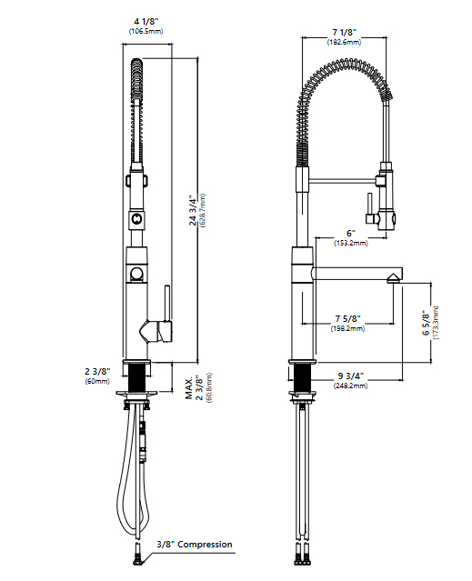 Кухонний змішувач Kraus KPF-1603SFACBMB - изображение 4