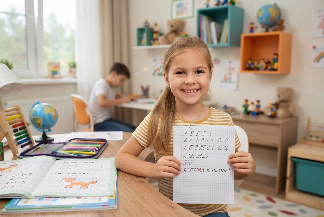 Ребёнок 6-7 лет готовится к школе