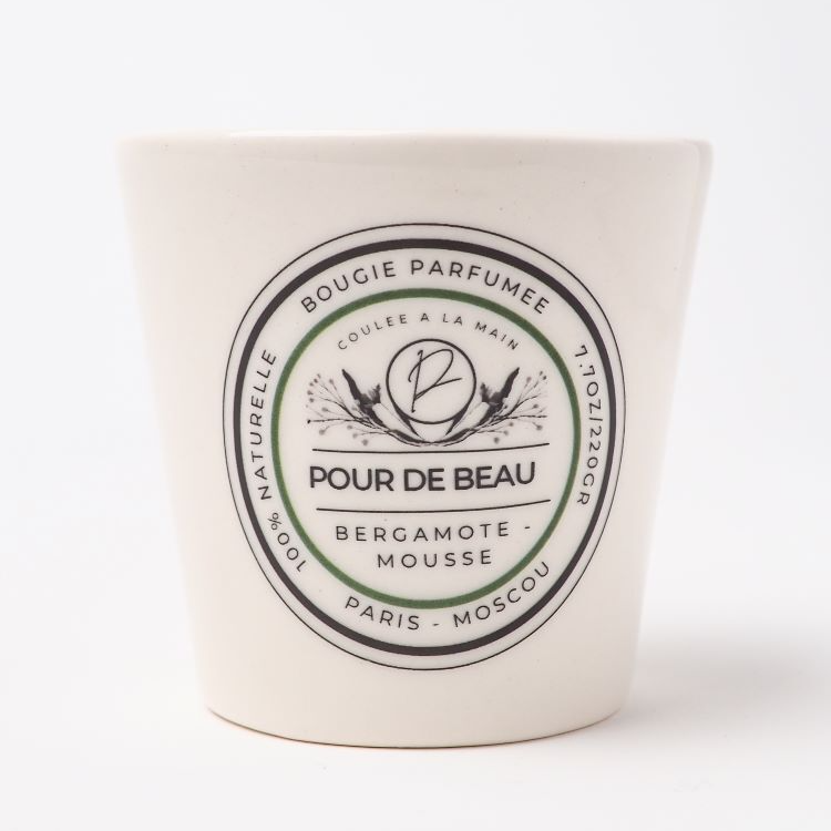 свеча фарфор Bergamote-Mousse