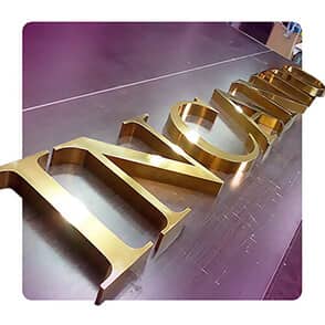 Рекламные буквы из металла