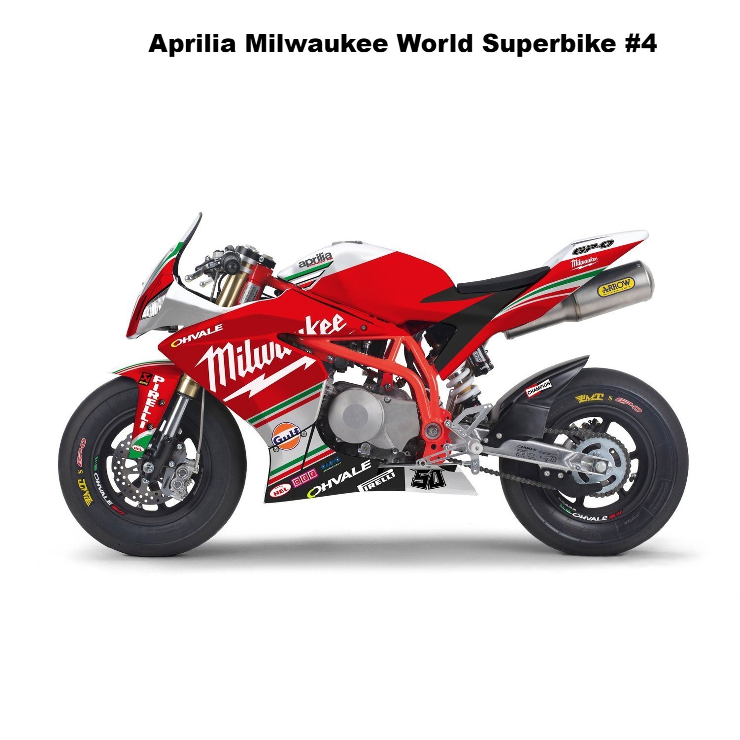 Ohvale Aprilia Milwaukee WSBK design