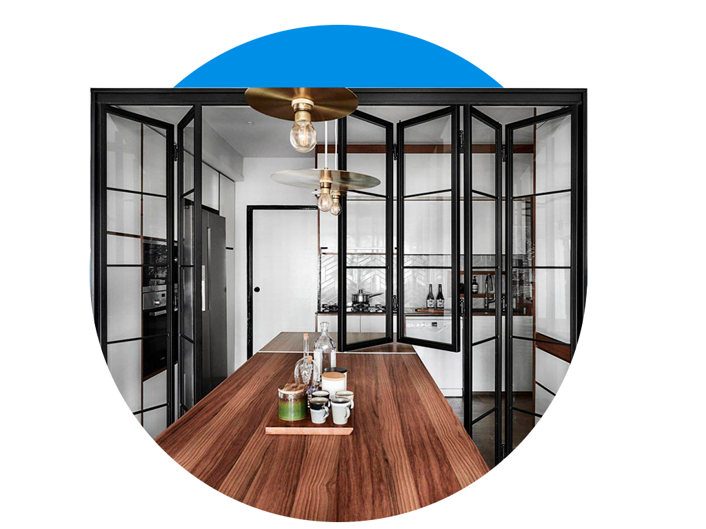 Межкомнатная перегородка "Книжка" в стиле LOFT