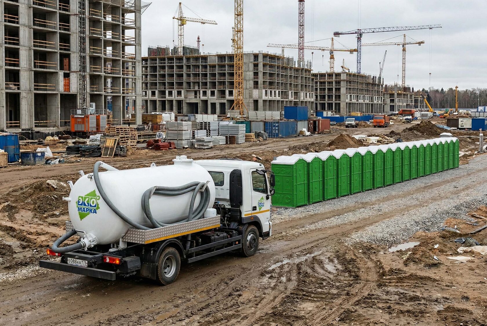 Машина экомарка приехала на обслуживание