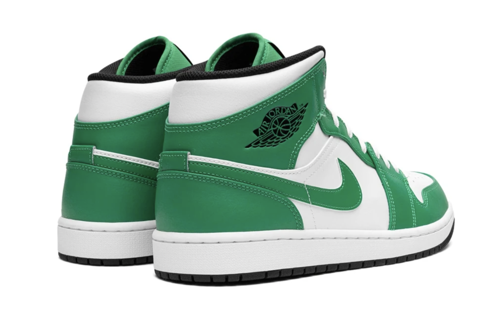 Оригинальные кроссовки Nike Air Jordan 1 Mid Lucky Green купить в Москве