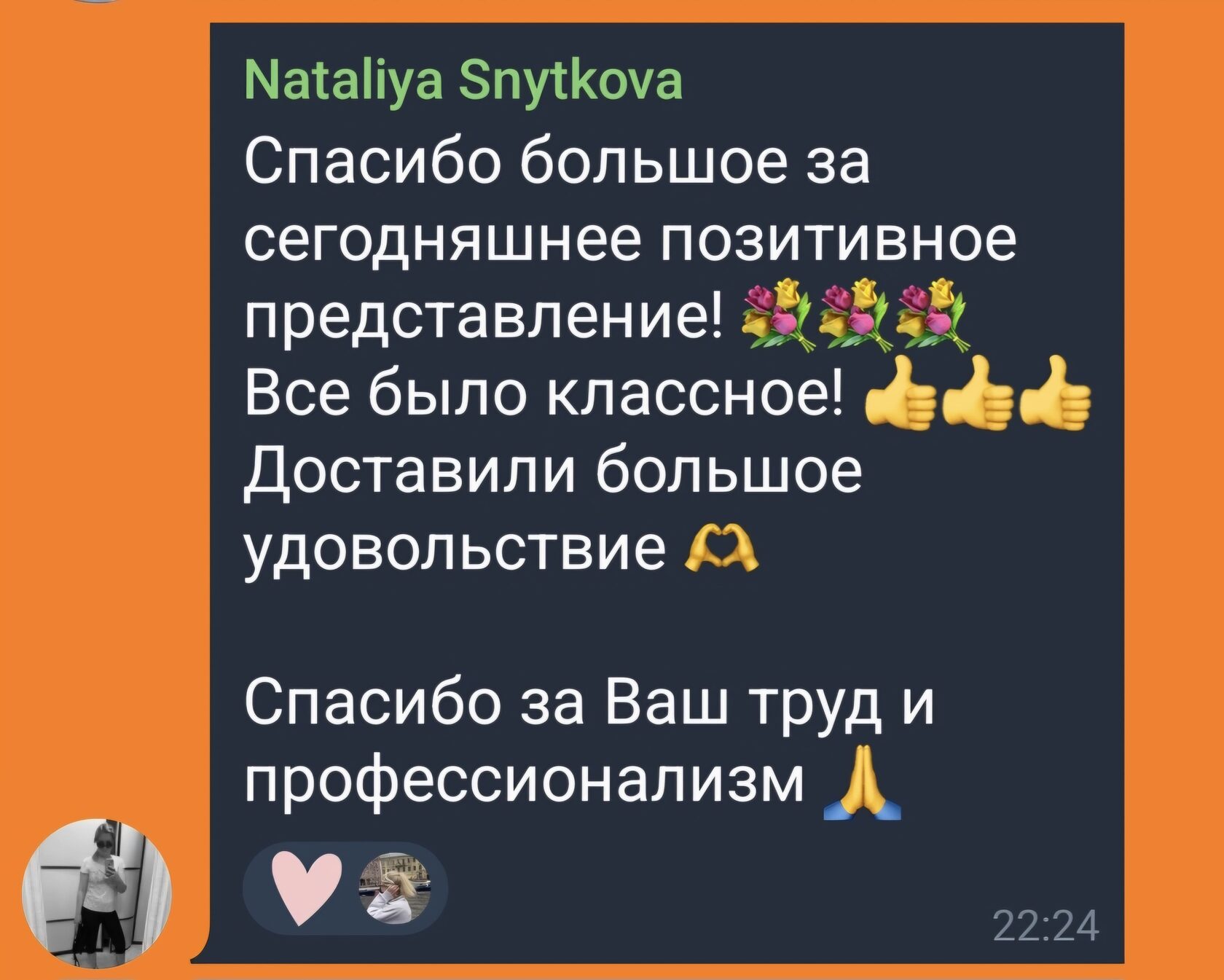 Отзыв родителя о представлении детской театральной студии «Дети райка»