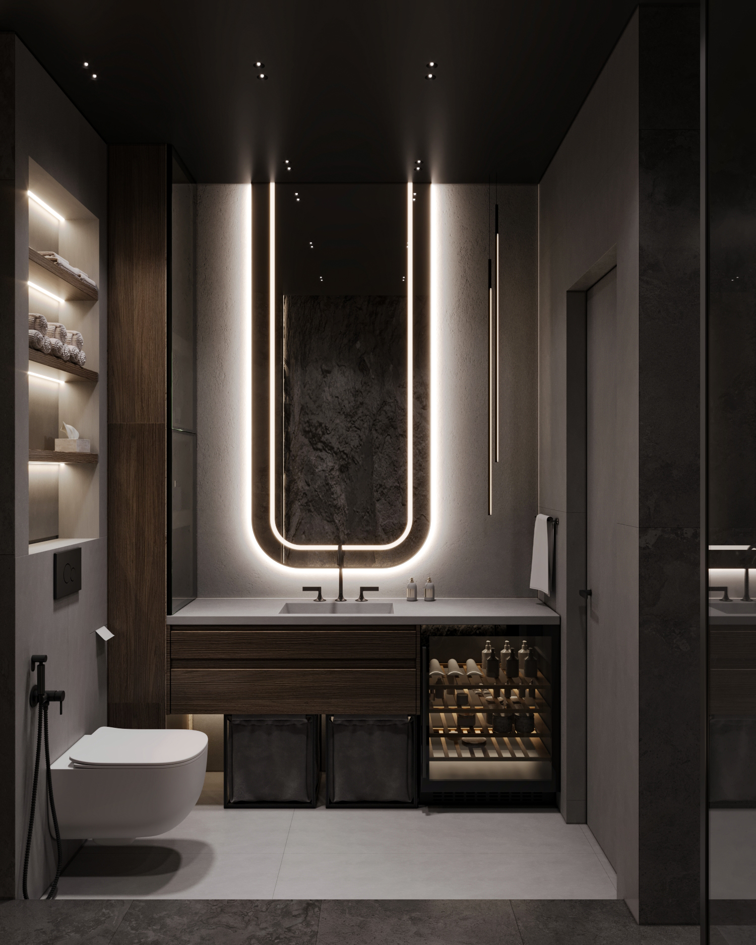 Дизайн интерьера мастер-санузла