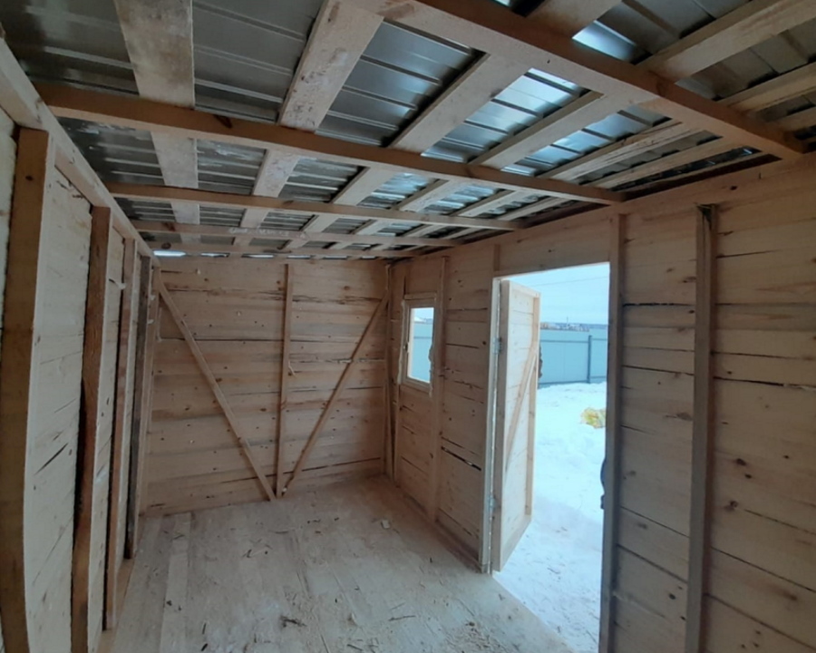 Бытовка с дровником / Сарай, Хозблок, Вагончик / 6х2