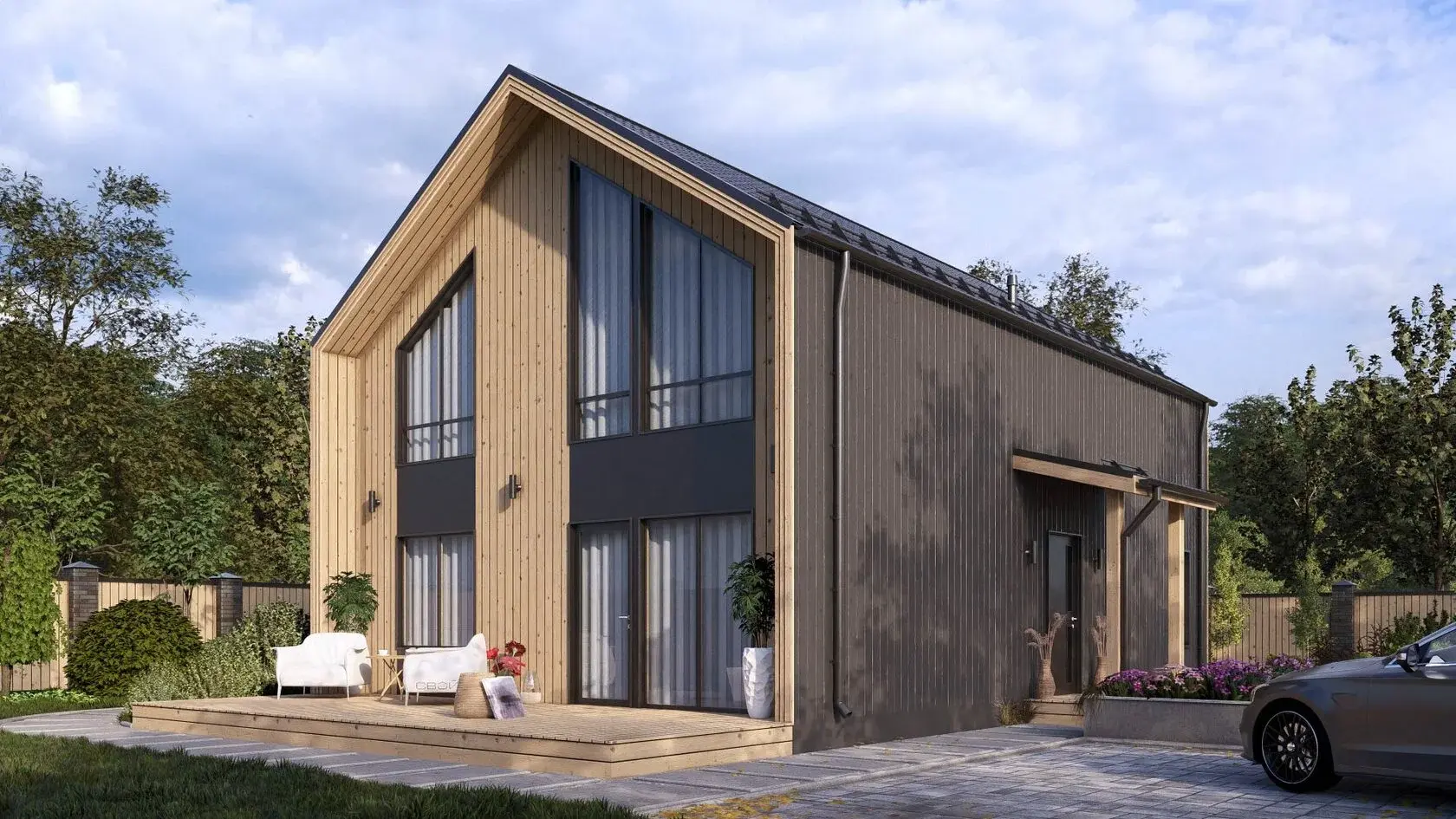 планировка дома со вторым светом