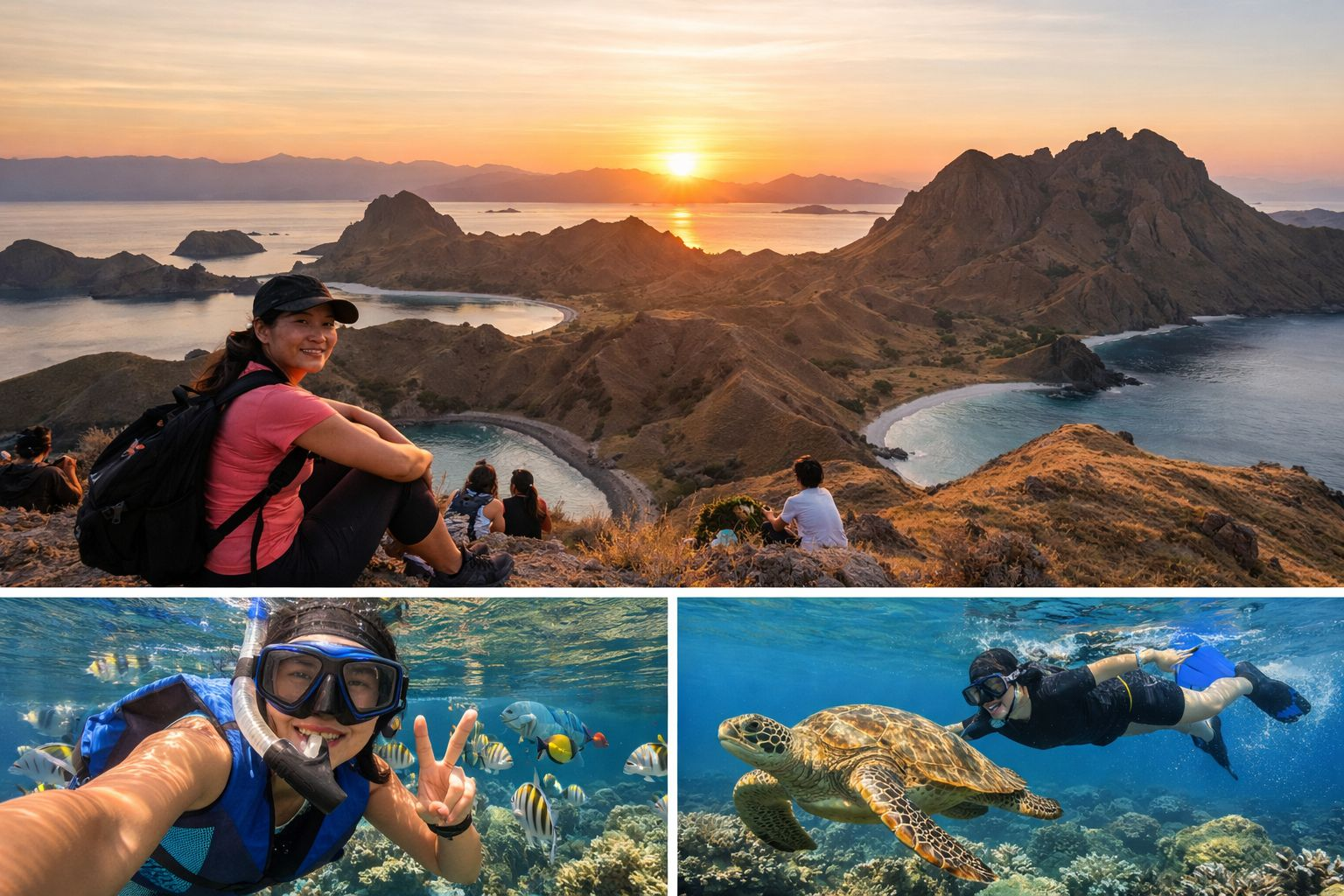 Briefing keselamatan sebelum trekking di kawasan Komodo bersama ranger
