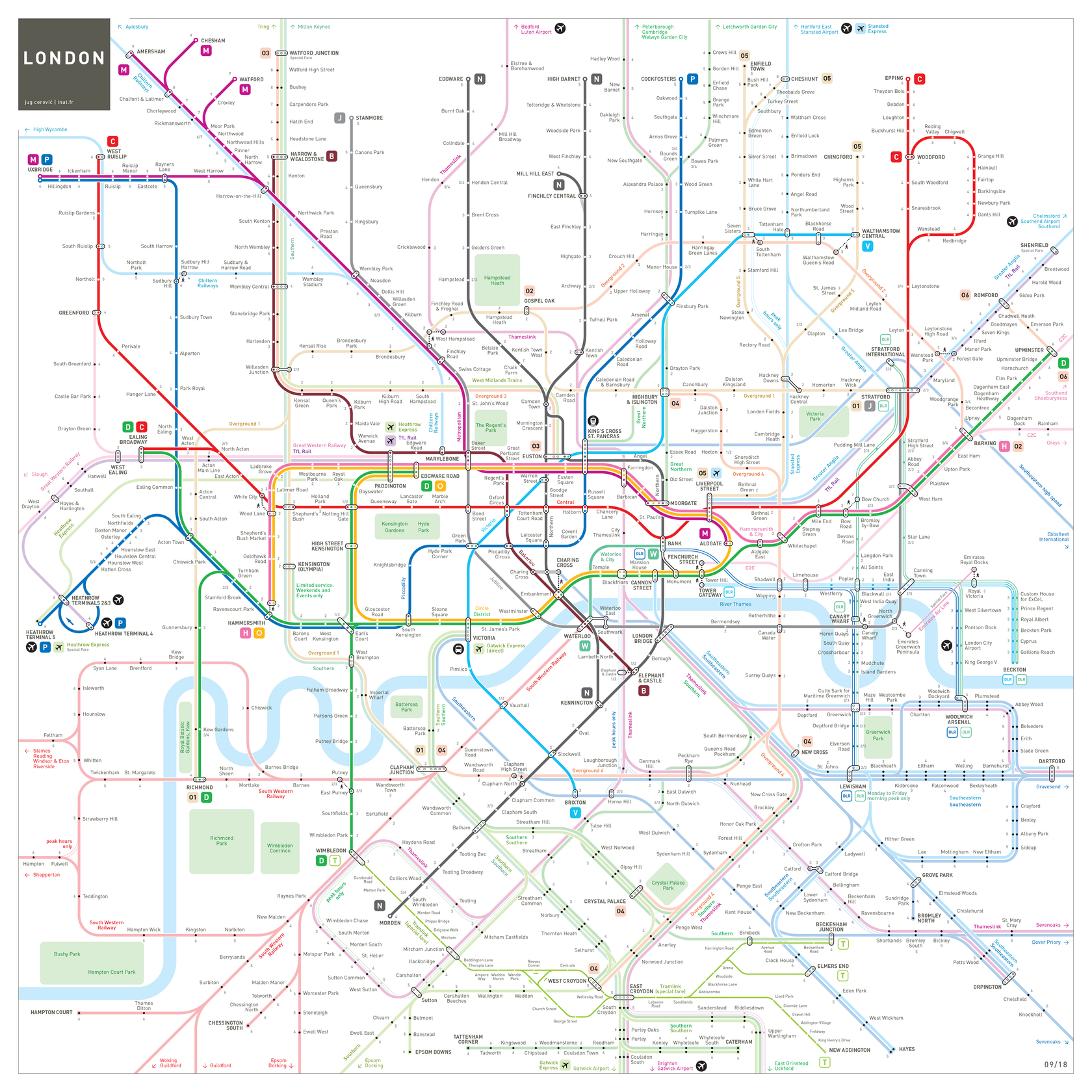 Карта метро на английском