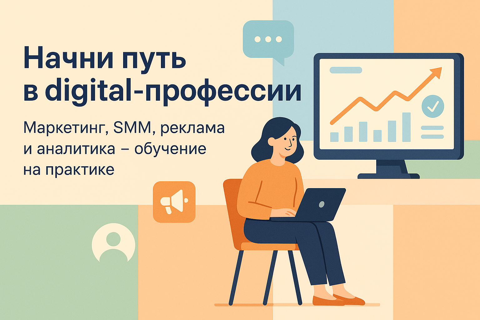 Digital Skills Academy — начни путь в digital-профессии Маркетинг, SMM, реклама и аналитика — обучение на практике