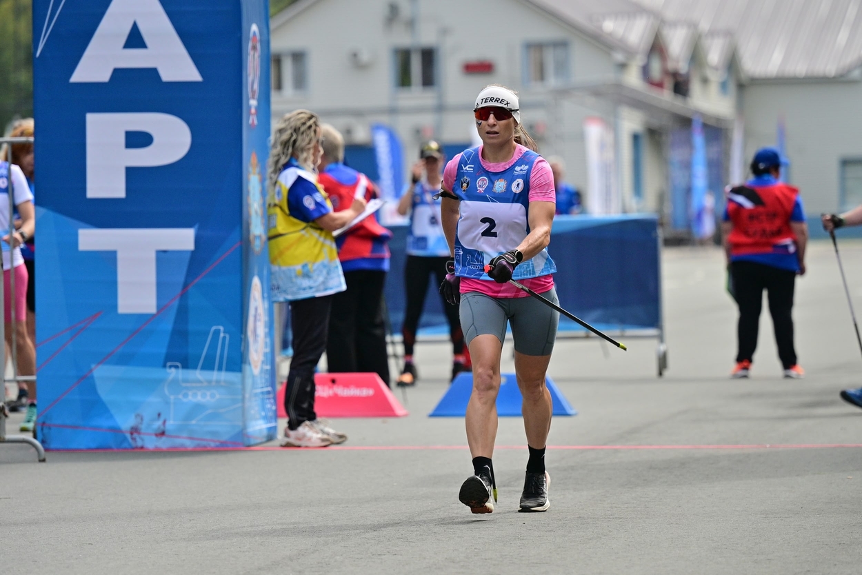 Участник чемпионата России по северной ходьбе