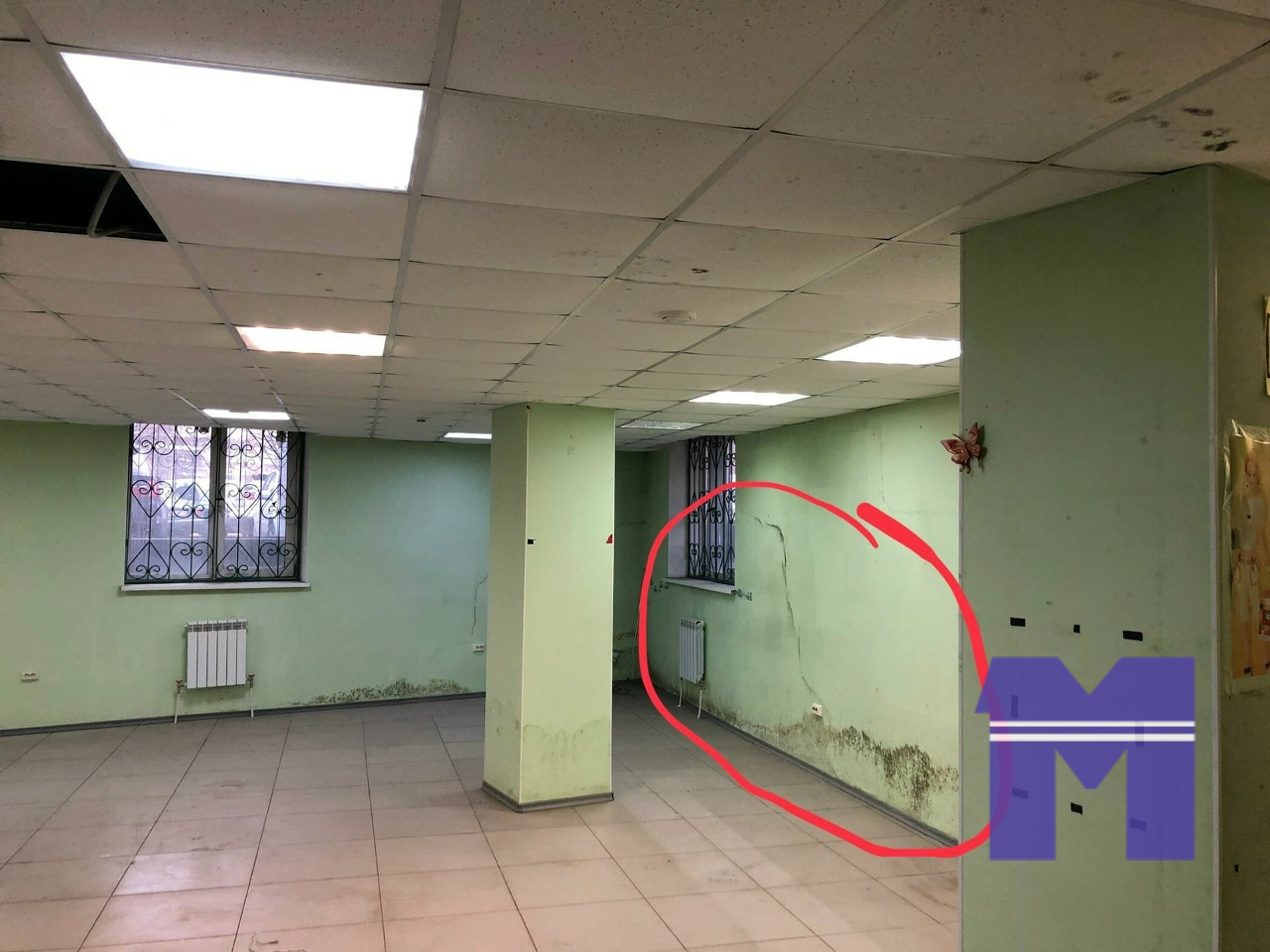 Дефекты помещения street retail перед ремонтом и подписанием аренды